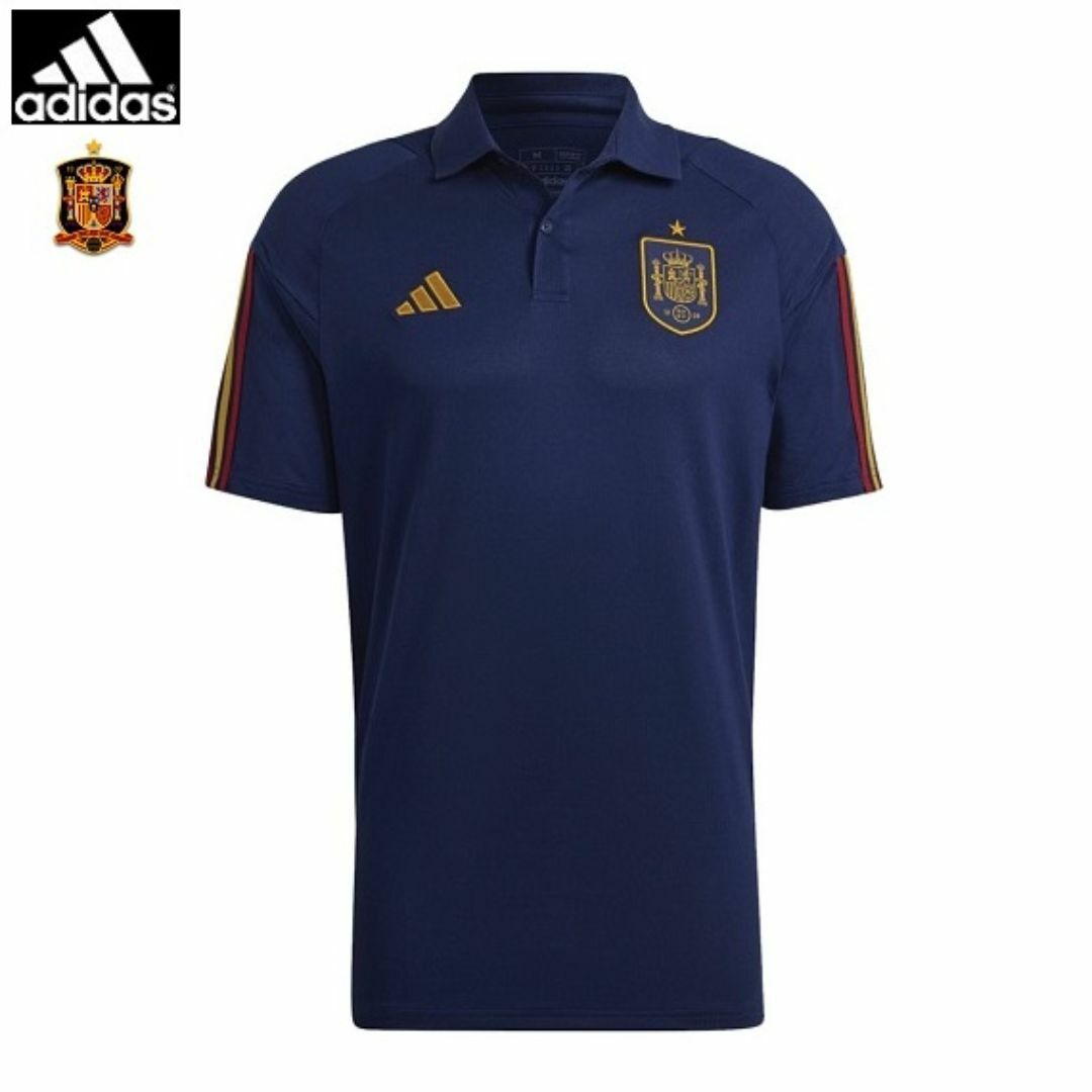 adidas(アディダス)の★送料無料★UK直輸入★アディダス★スペイン WC2022 ポロシャツ★紺/M★ スポーツ/アウトドアのサッカー/フットサル(ウェア)の商品写真