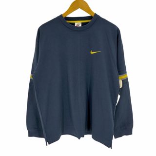 ナイキ(NIKE)のNIKE(ナイキ) 90s 白タグ スウォッシュロゴ刺繍 クルーネックカットソー(Tシャツ/カットソー(七分/長袖))