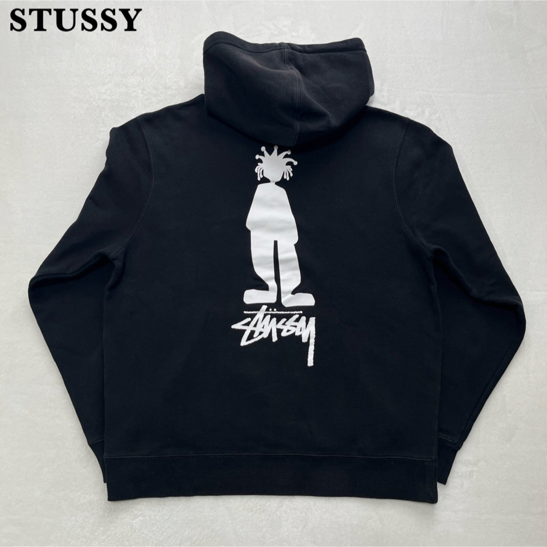 STUSSY(ステューシー)の【入手困難】STUSSY ステューシー シャドーマン パーカー ブラック L メンズのトップス(パーカー)の商品写真