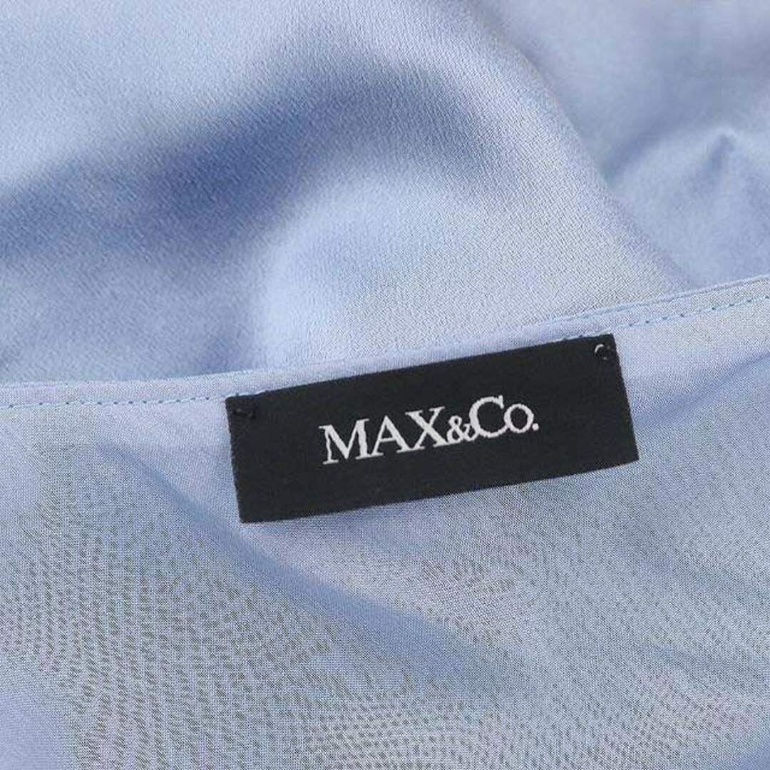 Max & Co.(マックスアンドコー)のマックス&コー ノースリーブ ひざ丈 バイカラー ワンピース バックV レディースのワンピース(ひざ丈ワンピース)の商品写真