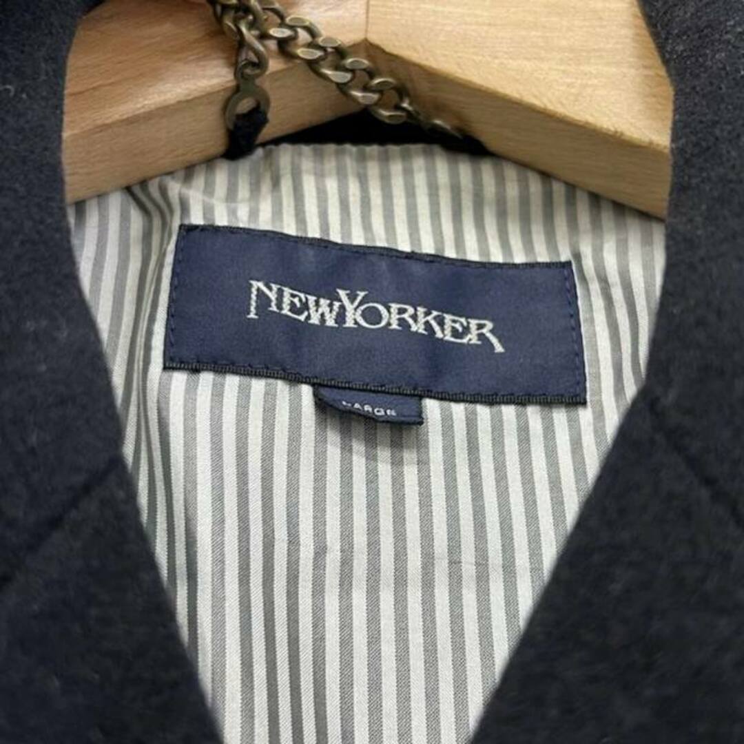 NEWYORKER(ニューヨーカー)のニューヨーカー NEWYORKER ピーコート Pコート 黒 ブラック メンズ メンズのジャケット/アウター(ピーコート)の商品写真
