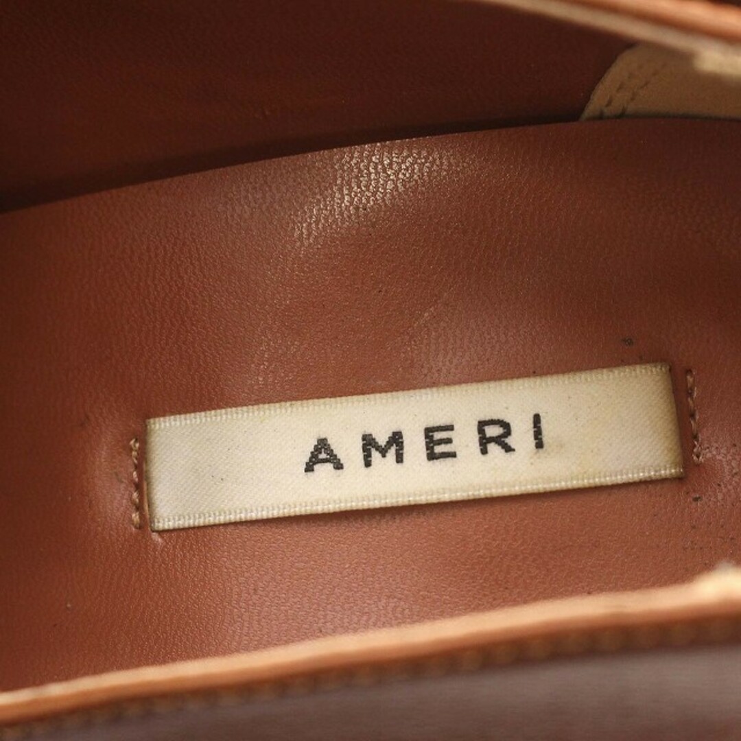 Ameri VINTAGE(アメリヴィンテージ)のアメリ Ameri プラットフォーム シューズ クロコ型押し M 23.5 茶 レディースの靴/シューズ(ローファー/革靴)の商品写真