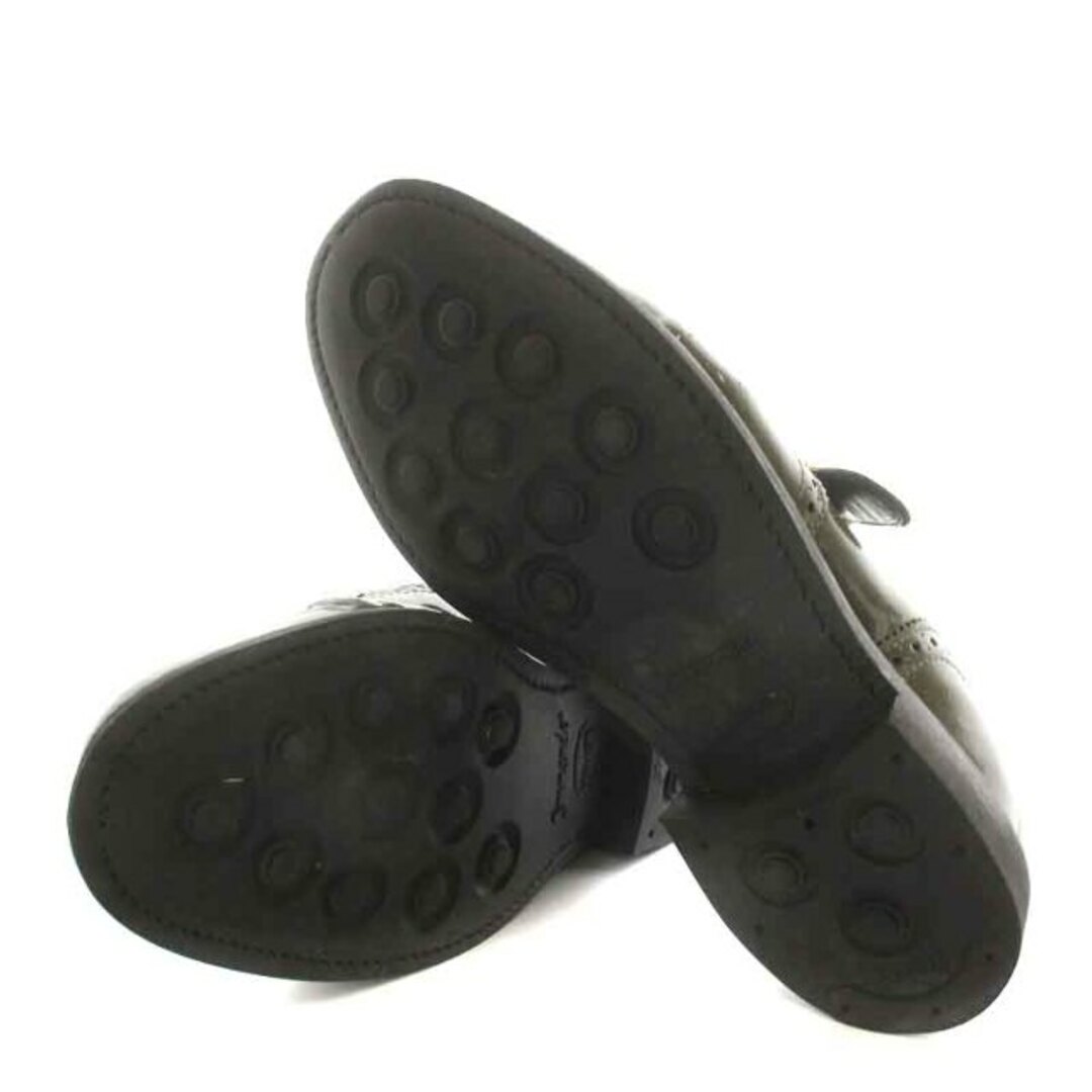 SANDERS(サンダース)のサンダース PUNCHED ローファー エナメル 5.5 24.5cm カーキ レディースの靴/シューズ(ローファー/革靴)の商品写真
