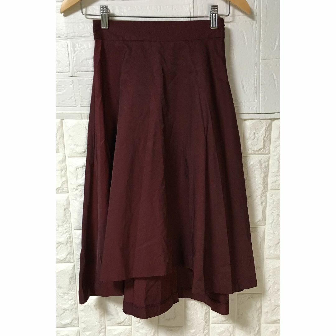 AG by aquagirl(エージーバイアクアガール)の春のSワインレッド、テールスカート レディースのスカート(ひざ丈スカート)の商品写真