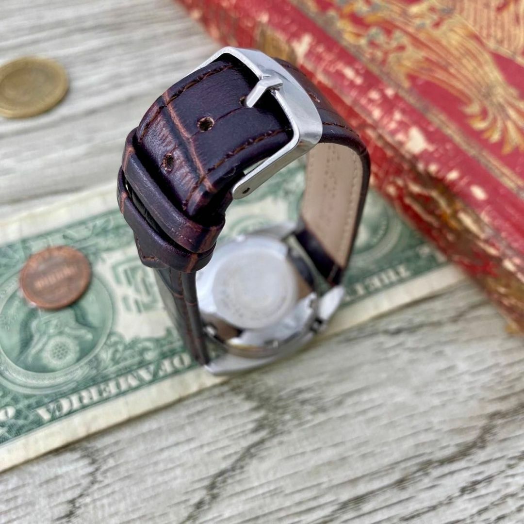 SEIKO(セイコー)の【レトロなミッキー】セイコー メンズ腕時計 オレンジ 自動巻き ヴィンテージ メンズの時計(腕時計(アナログ))の商品写真