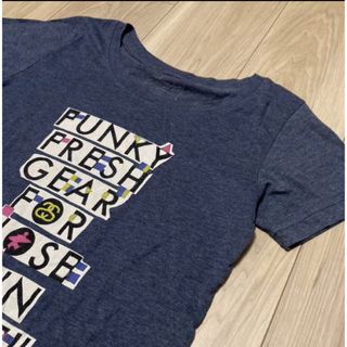 STUSSYネイビーグレーT