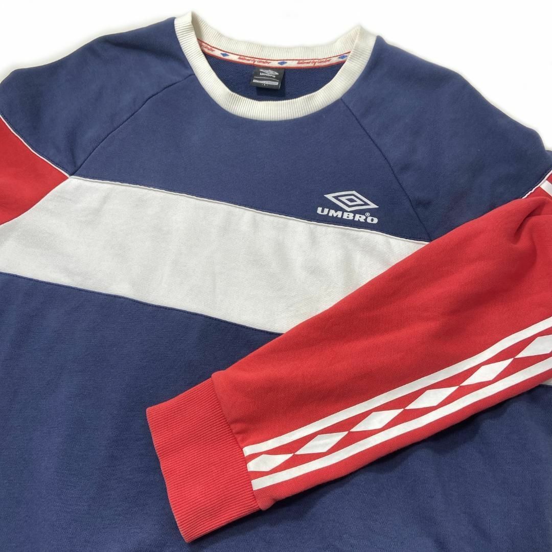 UMBRO(アンブロ)の希少！ アンブロ UMBRO スウェット 90s Y2K 古着 マルチカラー L メンズのトップス(スウェット)の商品写真