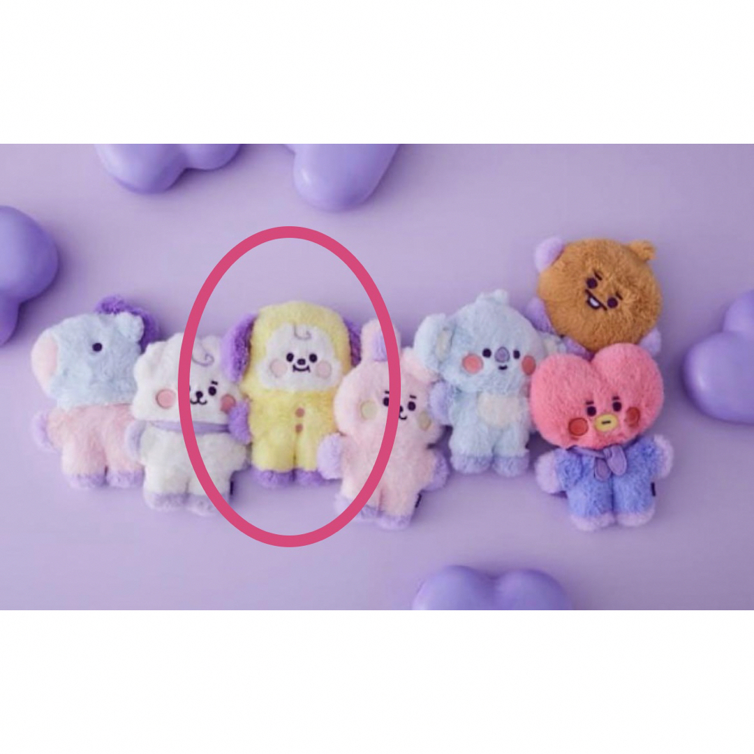 LINE FRIENDS BT21 PurpleチミーCHIMMYぬいぐるみ エンタメ/ホビーのおもちゃ/ぬいぐるみ(ぬいぐるみ)の商品写真