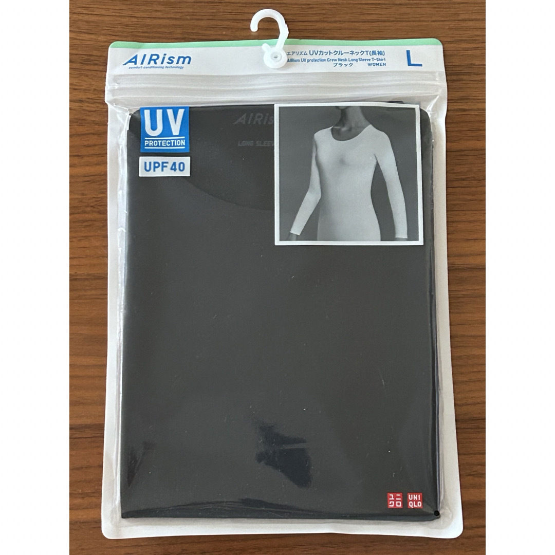 UNIQLO(ユニクロ)のエアリズム　UVカットクルーネックT 長袖 レディースのトップス(Tシャツ(長袖/七分))の商品写真