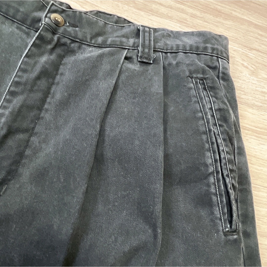 Levi's(リーバイス)のDOCKERS　デニム　コットンパンツ　ダークグレー　カーキ　W36　USA古着 メンズのパンツ(デニム/ジーンズ)の商品写真