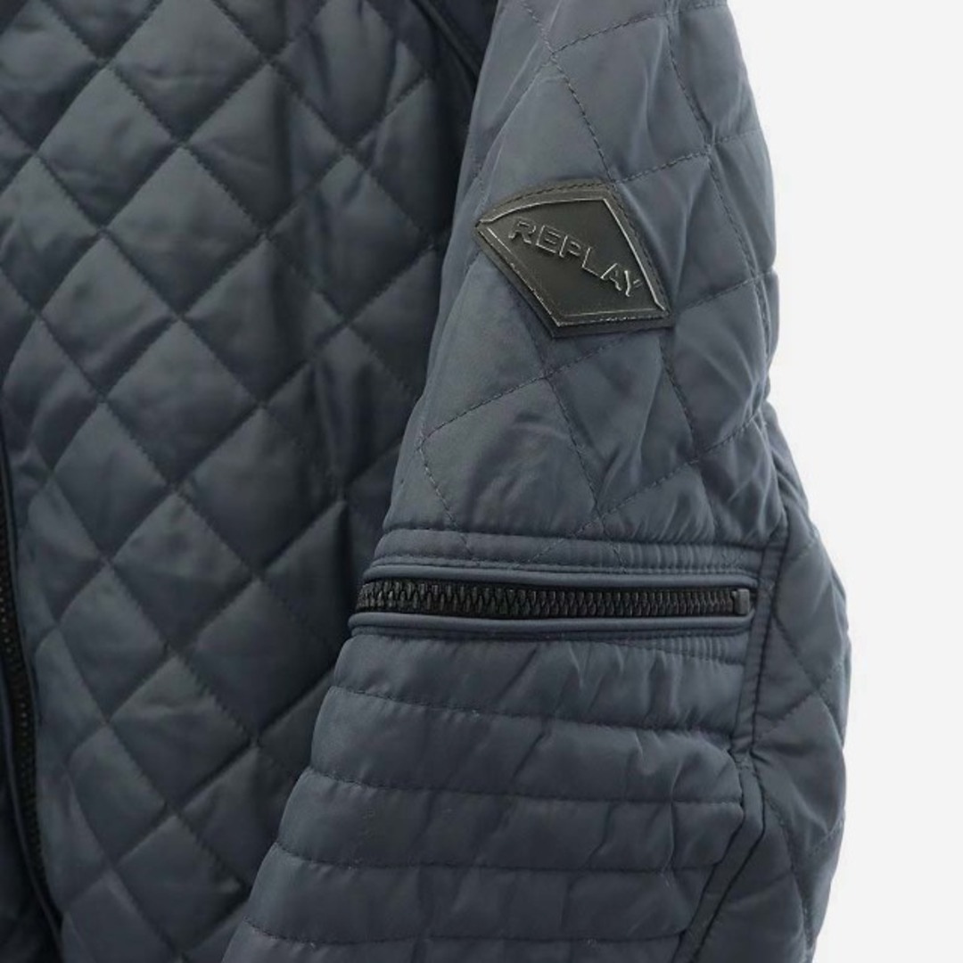 Replay(リプレイ)のリプレイ Dressinn キルティング中綿ブルゾン XL チャコールグレー メンズのジャケット/アウター(ブルゾン)の商品写真