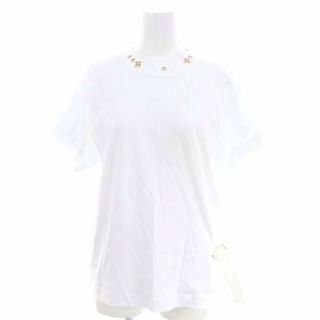ルイヴィトン(LOUIS VUITTON)のルイヴィトン モノグラム装飾 サイドスリットTシャツ 半袖 S 白 RW191W(Tシャツ(半袖/袖なし))