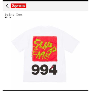 シュプリーム(Supreme)のSupreme Paint Tee White ホワイト　Mサイズ(Tシャツ/カットソー(半袖/袖なし))