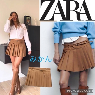 ザラ(ZARA)の新品タグ付き　ZARA ザラ　y2k プリーツスカート(ミニスカート)