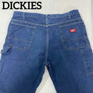 Dickies - DICKIES USA古着 ペインターパンツ デニム生地 裏地チェック柄 W40