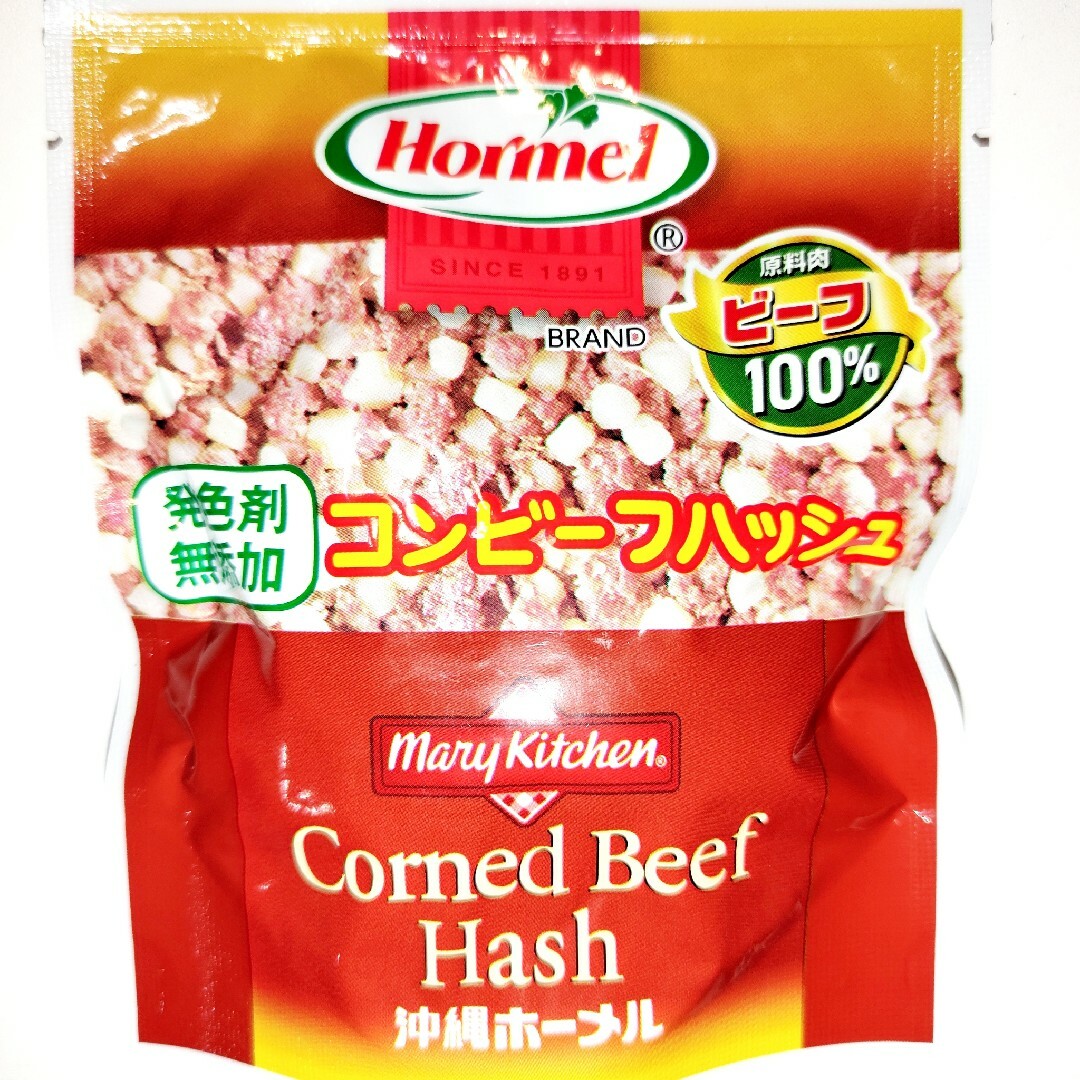 ★発色剤無添加★　沖縄ホーメル　コンビーフハッシュ　12個 食品/飲料/酒の加工食品(レトルト食品)の商品写真