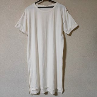 試着のみ growth tone ロング丈 カットソー Tシャツ トップス(Tシャツ(半袖/袖なし))