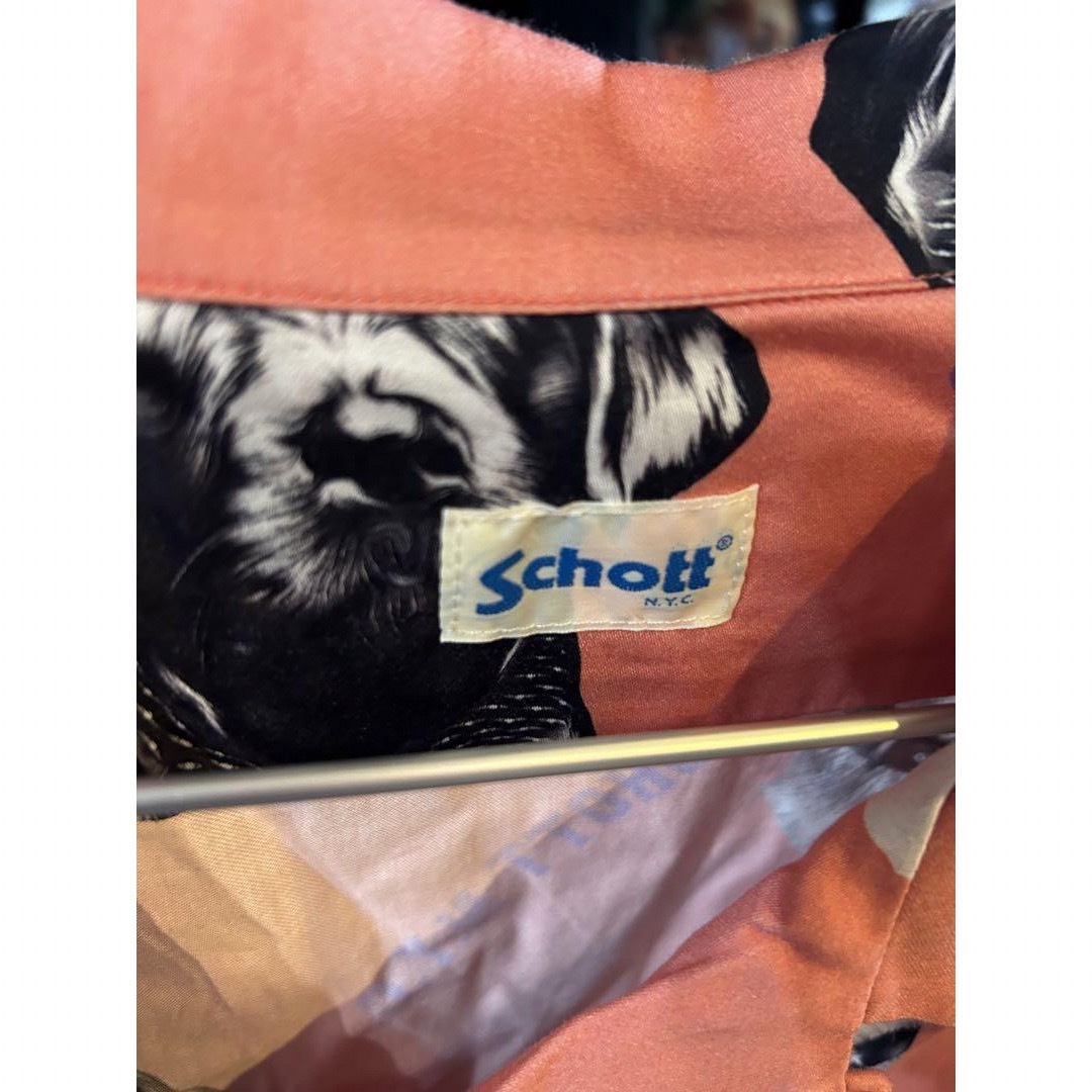 schott(ショット)のSchott ショット ハワイアン shirt シャツ 開襟  ドッグ  XL メンズのトップス(シャツ)の商品写真