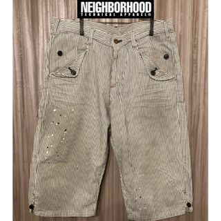 ネイバーフッド(NEIGHBORHOOD)のNEIGHBORHOOD ヒッコリーカーゴパンツ　ペインターショートパンツ(ショートパンツ)