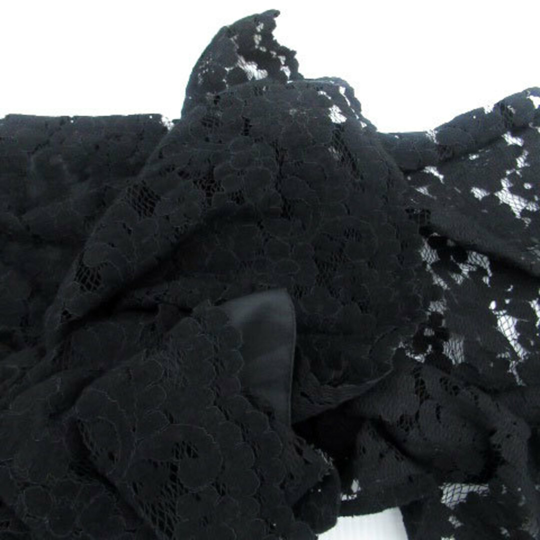 ROPE’(ロペ)のロペ フレアスカート ロング丈 総レース 36 黒 ブラック モスグリーン レディースのスカート(ロングスカート)の商品写真