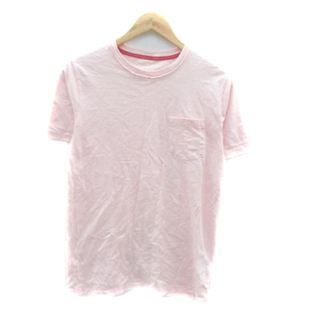 コンファーム  Tシャツ カットソー ラウンドネック 半袖 無地 M ピンク