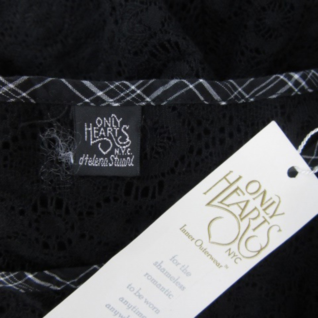 オンリーハーツ ワンピース ミニ丈 半袖 キャミソールワンピース付き XS 黒 レディースのワンピース(ミニワンピース)の商品写真