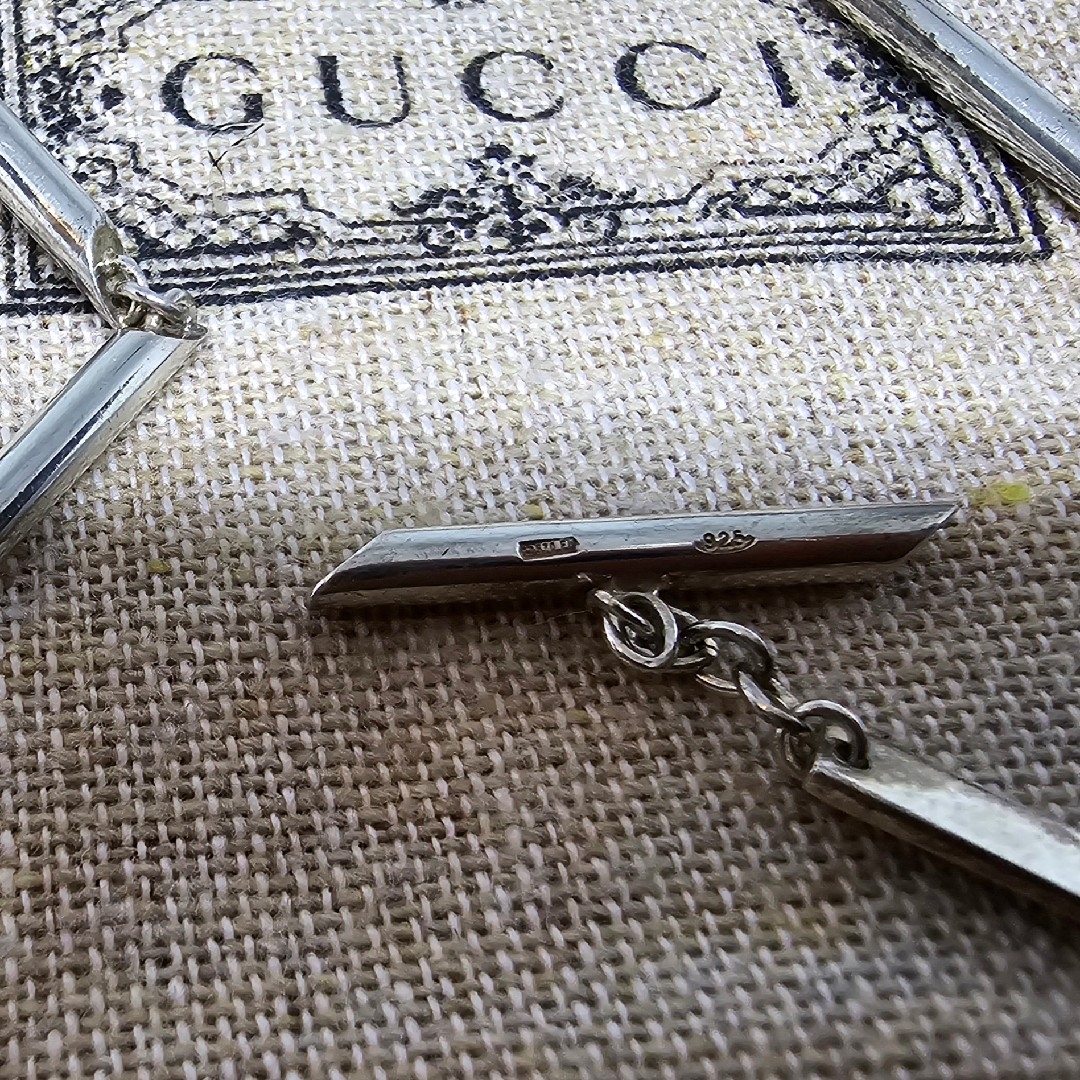 Gucci(グッチ)の【超レア廃盤品】OLD GUCCI スティック チェーン ネックレス レディースのアクセサリー(ネックレス)の商品写真