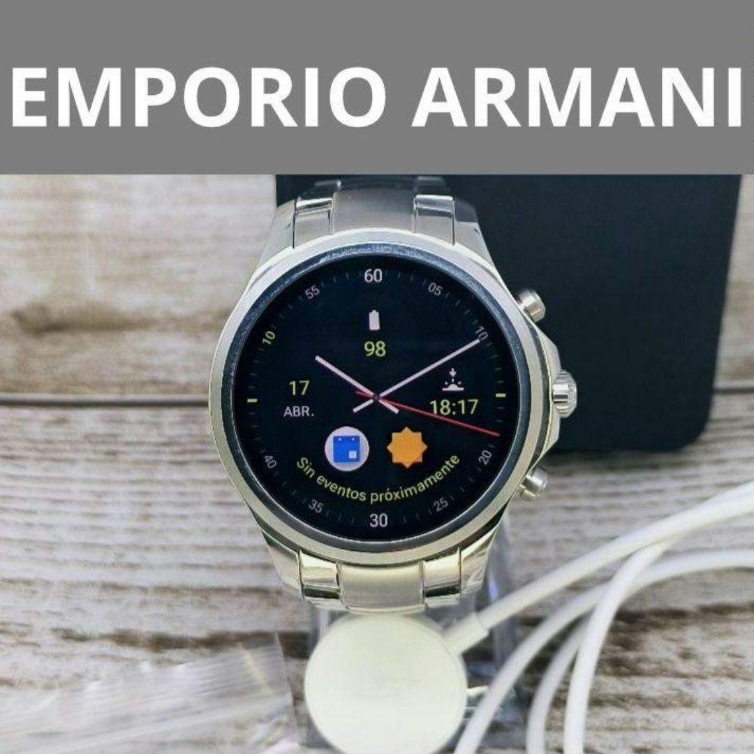 Emporio Armani(エンポリオアルマーニ)の動作品　エンポリオアルマーニ　AX　腕時計　スマートウォッチ　定価6万円 メンズの時計(腕時計(デジタル))の商品写真