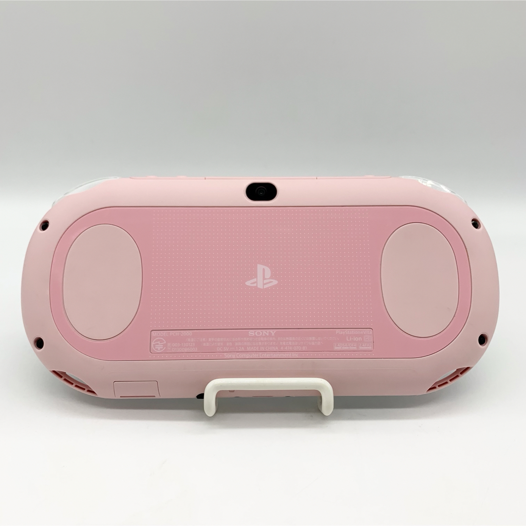 PlayStation Vita(プレイステーションヴィータ)の【液晶美品】PSvita ライトピンク ホワイト PCH-2000 本体 動作品 エンタメ/ホビーのゲームソフト/ゲーム機本体(携帯用ゲーム機本体)の商品写真