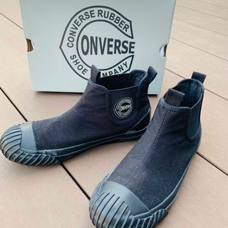 コンバース(CONVERSE)のCONVERSE/コンバースサイドゴアレインシューズ ブラック 24.0㎝(スニーカー)