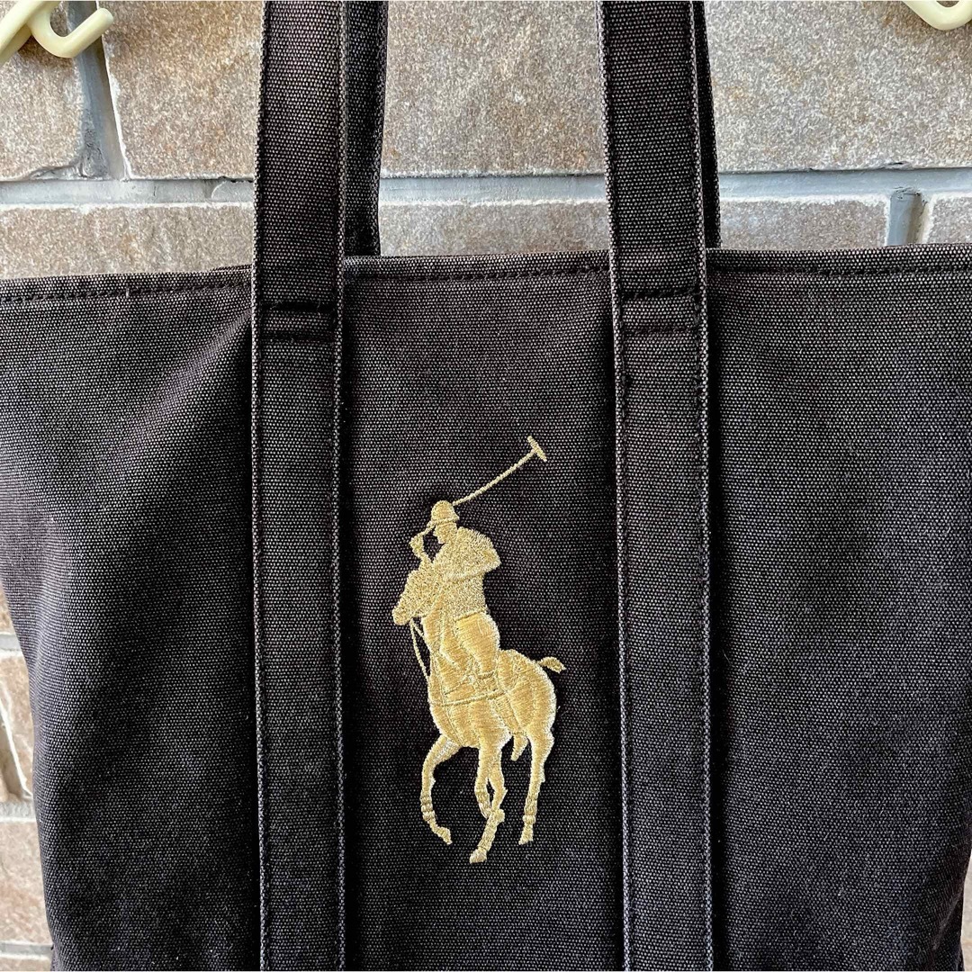 Ralph Lauren(ラルフローレン)のラルフローレン  キャンバス　トートバッグ　刺繍ポニー レディースのバッグ(トートバッグ)の商品写真