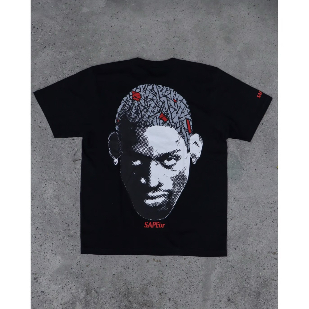 M SAPEur Tシャツ ロッドマン TEE サプール ブラック BLACKの M SAPEur Tシャツ ロッドマン TEE サプール ブラック BLACKの