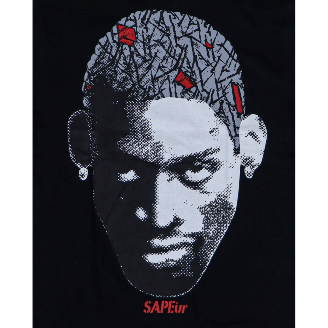M SAPEur Tシャツ ロッドマン TEE サプール ブラック BLACKの M SAPEur Tシャツ ロッドマン TEE サプール ブラック BLACKの