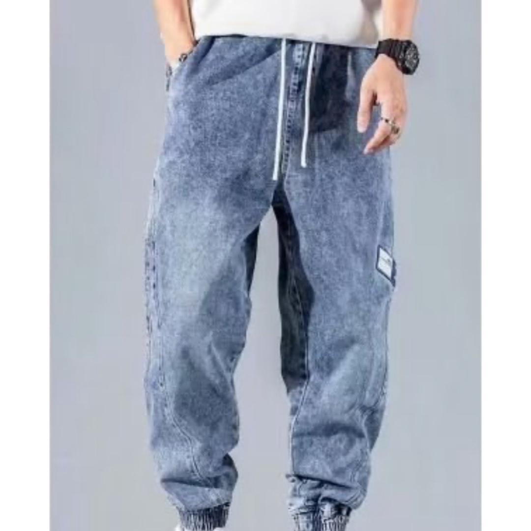 デニムパンツ  メンズ ジョガーパンツ ジーンズ  古着 レディースのパンツ(デニム/ジーンズ)の商品写真