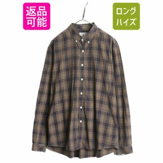 日本未発売 バブアー チェック 長袖 ボタンダウン シャツ メンズ L / Barbour 長袖シャツ BD スリム フィット マルチカラー 薄手 コットン(シャツ)