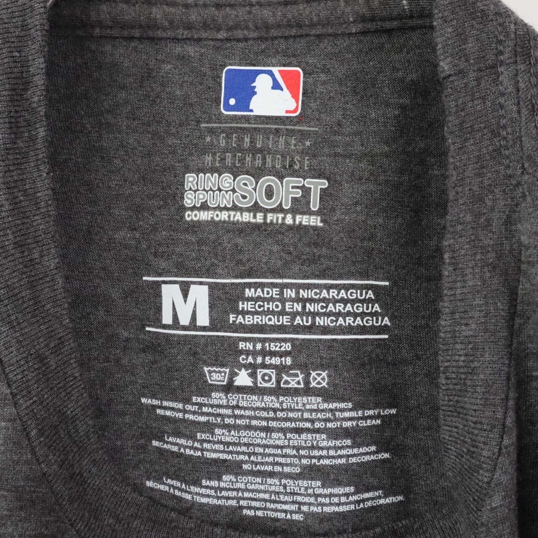 MLB(メジャーリーグベースボール)の【MLBチーム】ブレーブス／Tシャツ　ビッグロゴ　チャコール　野球　Braves メンズのトップス(Tシャツ/カットソー(半袖/袖なし))の商品写真