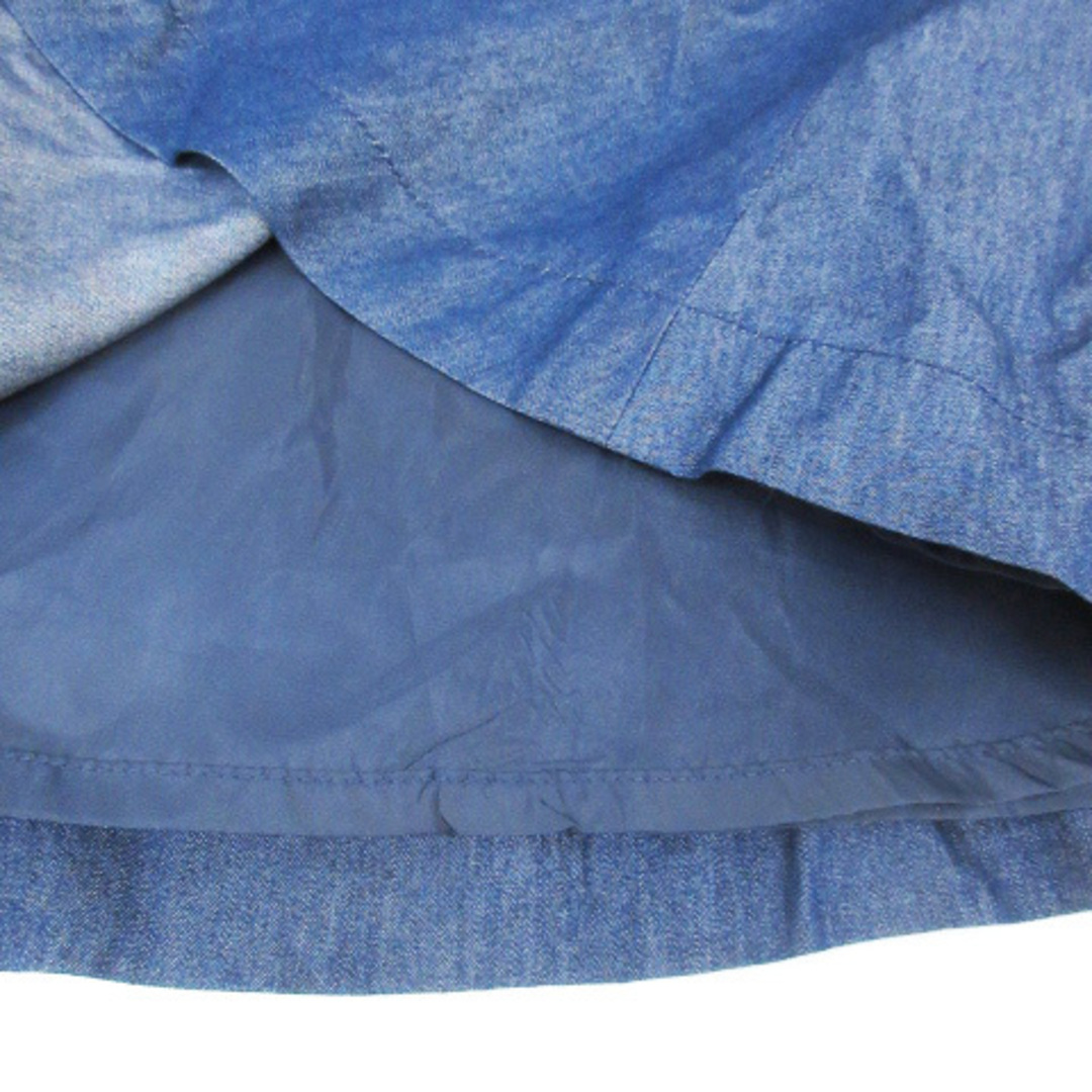 ef-de(エフデ)のエフデ デニムスカート フレアスカート ひざ丈 15 インディゴブルー 紺 レディースのスカート(ひざ丈スカート)の商品写真