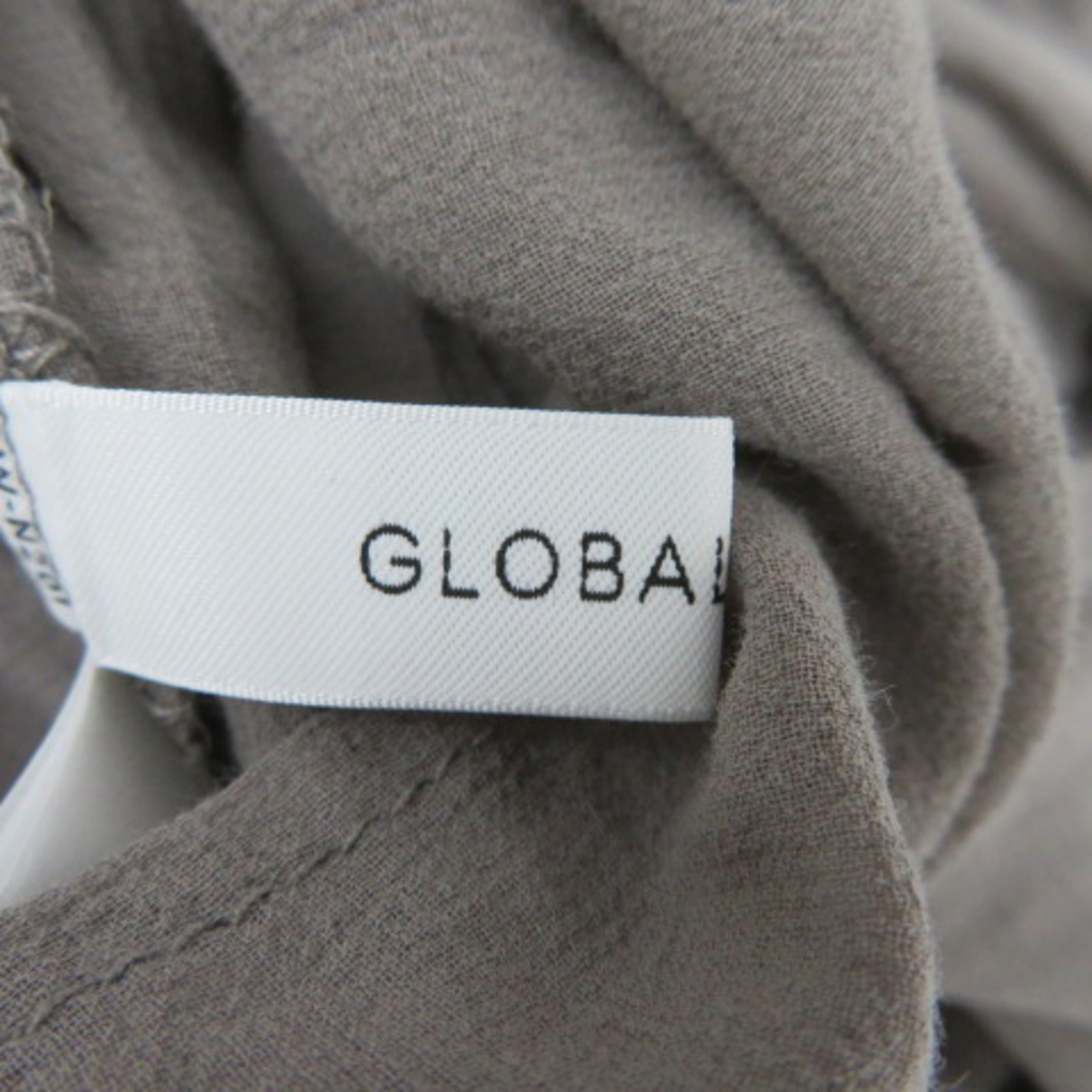 GLOBAL WORK(グローバルワーク)のグローバルワーク シャツ ブラウス 長袖 バンドカラー シースルー 無地 レディースのトップス(シャツ/ブラウス(長袖/七分))の商品写真