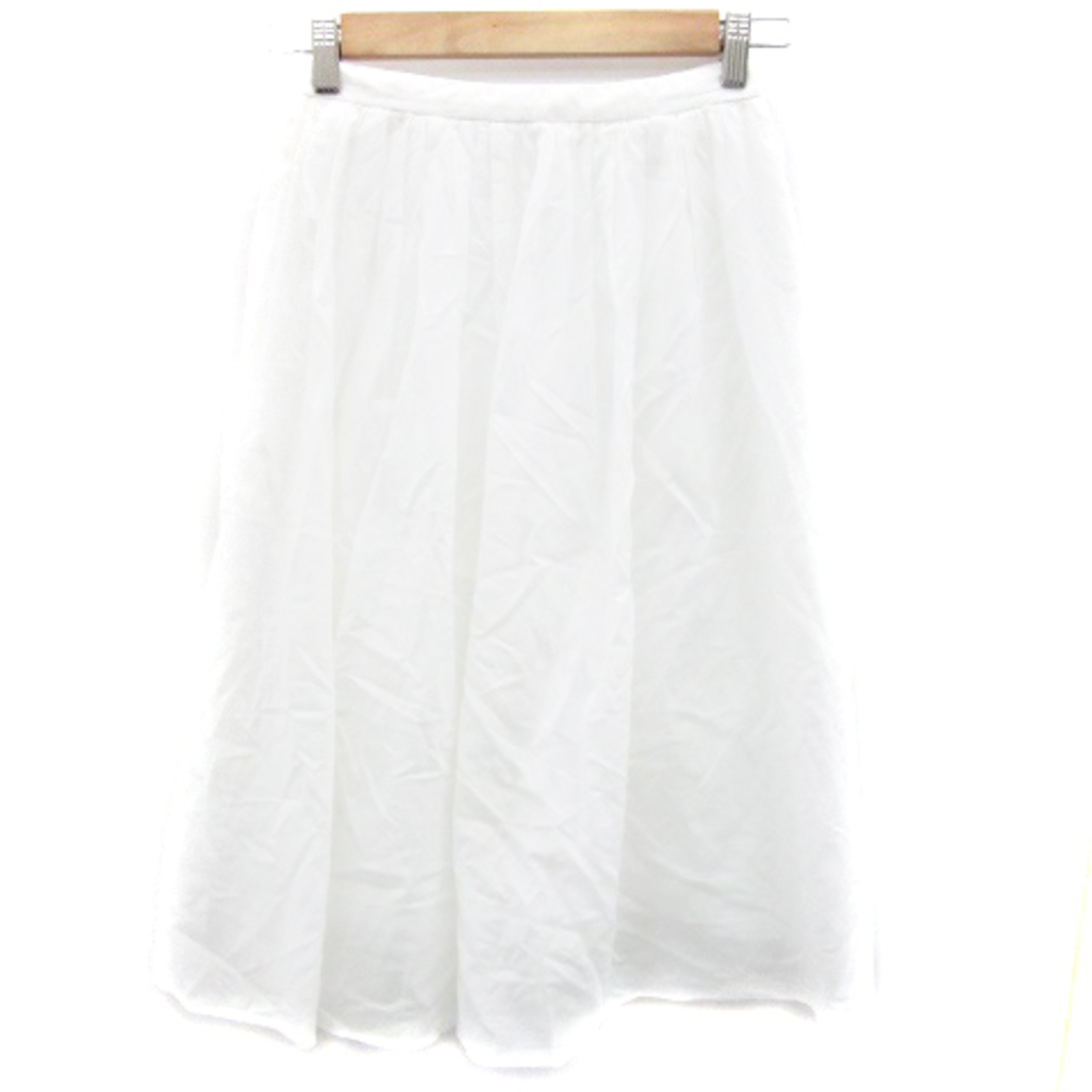 Ballsey(ボールジィ)のボールジー トゥモローランド フレアスカート ミモレ丈 36 ホワイト 白 レディースのスカート(ひざ丈スカート)の商品写真
