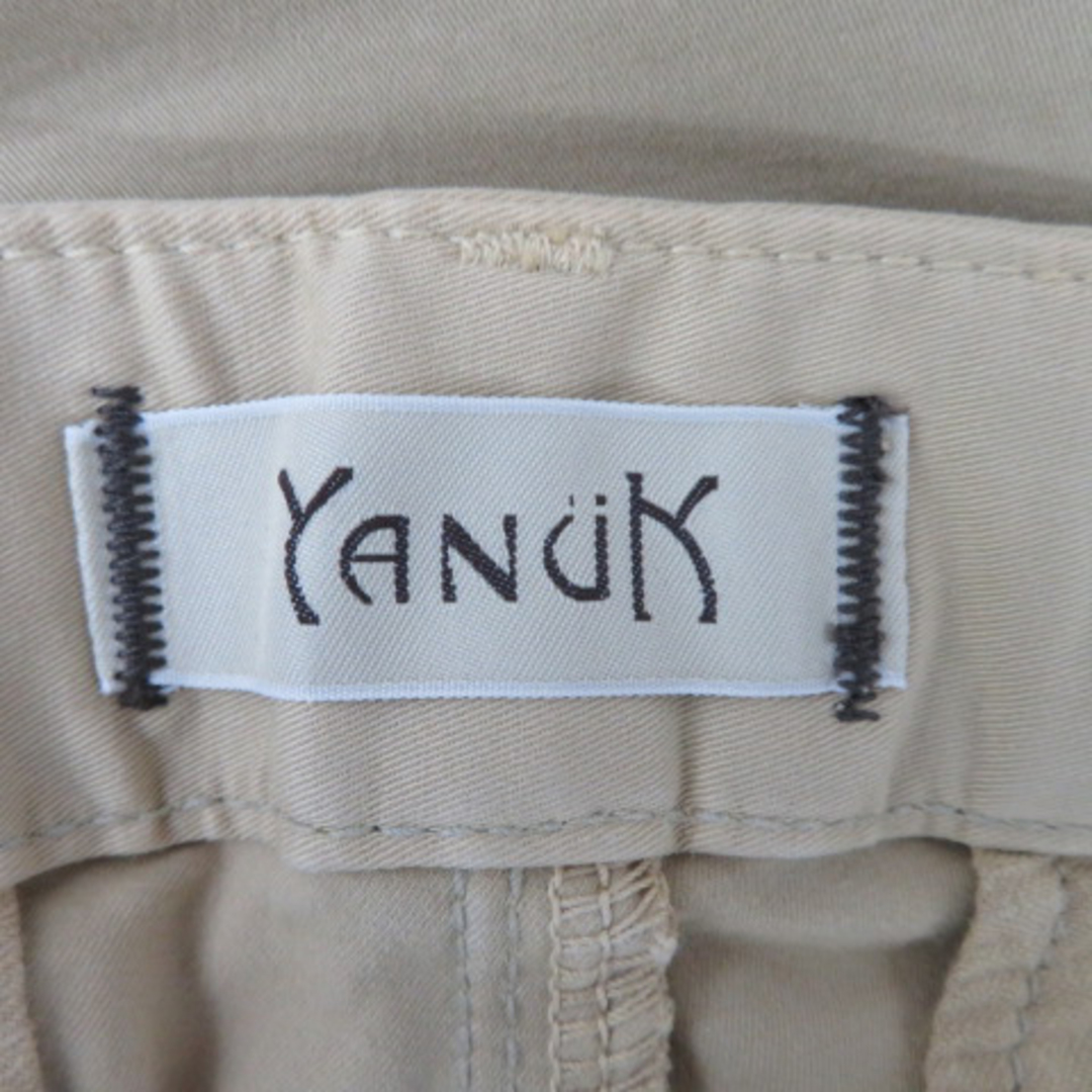 YANUK(ヤヌーク)のヤヌーク チノパンツ アンクル丈 無地 S ベージュ /YK16 ■MO レディースのパンツ(チノパン)の商品写真