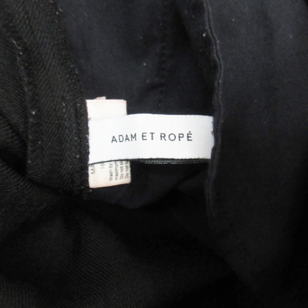 Adam et Rope'(アダムエロぺ)のアダムエロペ タックパンツ テーパードパンツ イージーパンツ ロング丈 36 黒 レディースのパンツ(その他)の商品写真