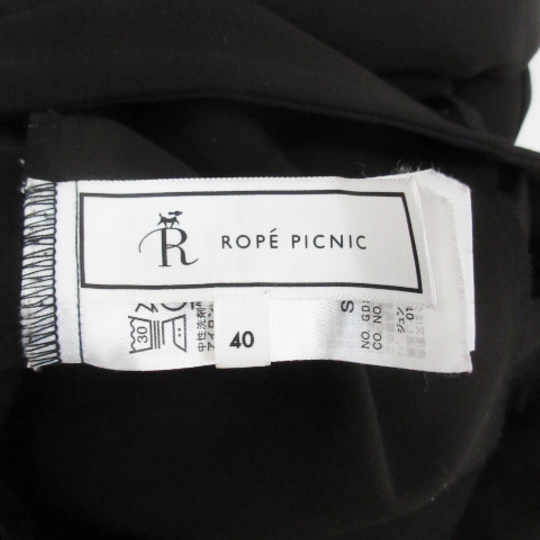 Rope' Picnic(ロペピクニック)のロペピクニック スラックスパンツ テーパードパンツ アンクル丈 40 黒 ■MO レディースのパンツ(その他)の商品写真