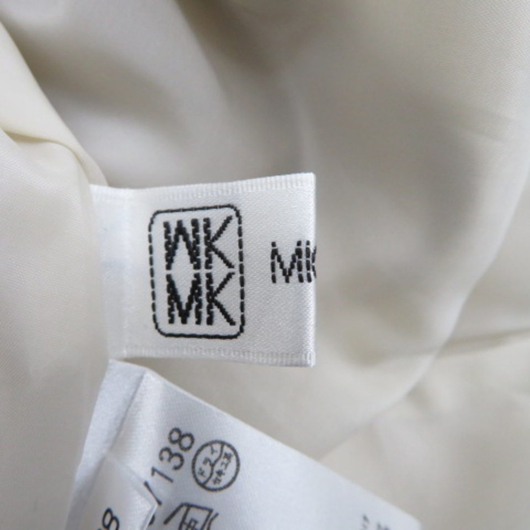 MK MICHEL KLEIN(エムケーミッシェルクラン)のエムケー ミッシェルクラン ワンピース ひざ丈 半袖 ラウンドネック 無地 38 レディースのワンピース(ひざ丈ワンピース)の商品写真