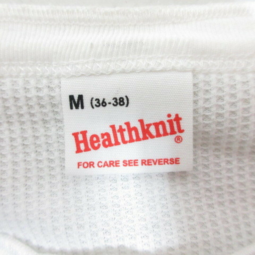 ヘルスニット healthknit 美品 ヘンリーネック 半袖 Tシャツ M 白 メンズのトップス(Tシャツ/カットソー(半袖/袖なし))の商品写真