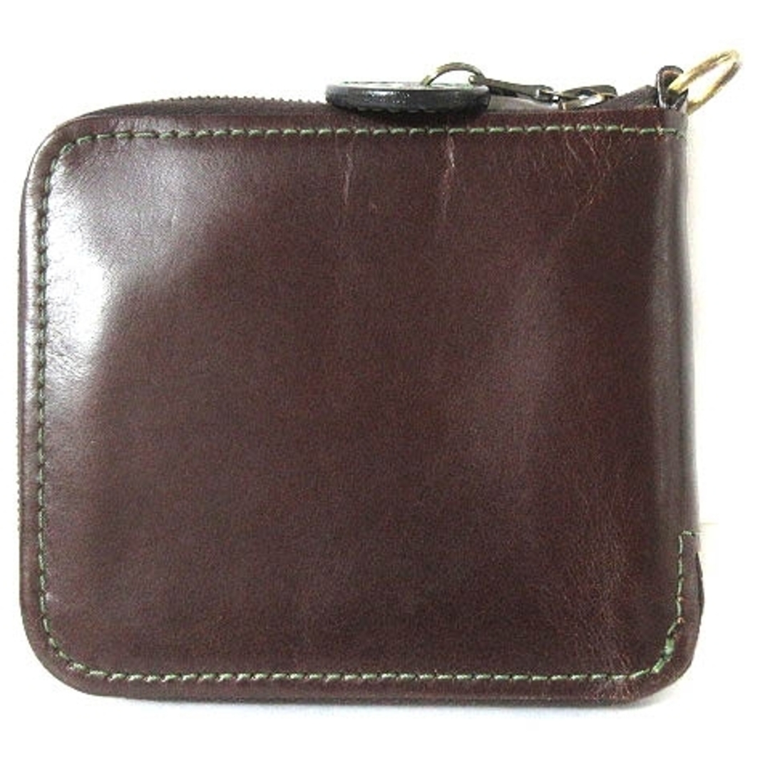 GLENROYAL(グレンロイヤル)のグレンロイヤル 財布 二つ折り ラウンドファスナー ブライドルレザー ブラウン メンズのファッション小物(折り財布)の商品写真