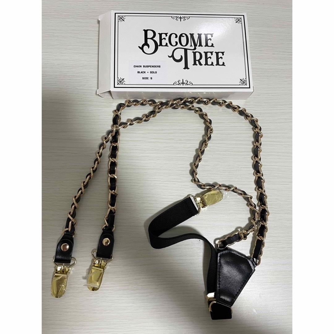 BECOME  TREE サスペンダー　黒 メンズのファッション小物(ベルト)の商品写真