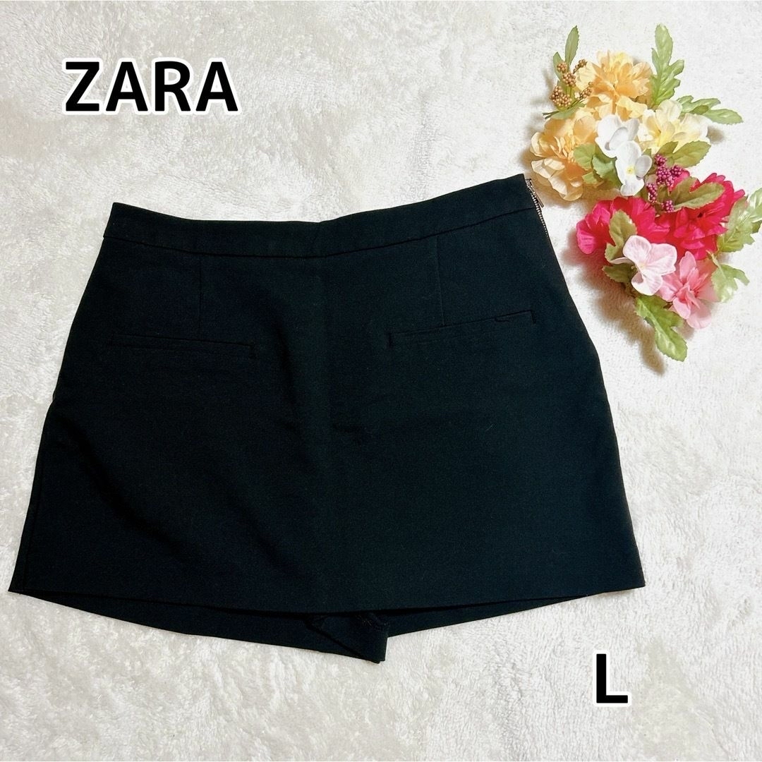 ZARA(ザラ)のZARA スカート風ショートパンツ スコート Lサイズ レディースのパンツ(ショートパンツ)の商品写真