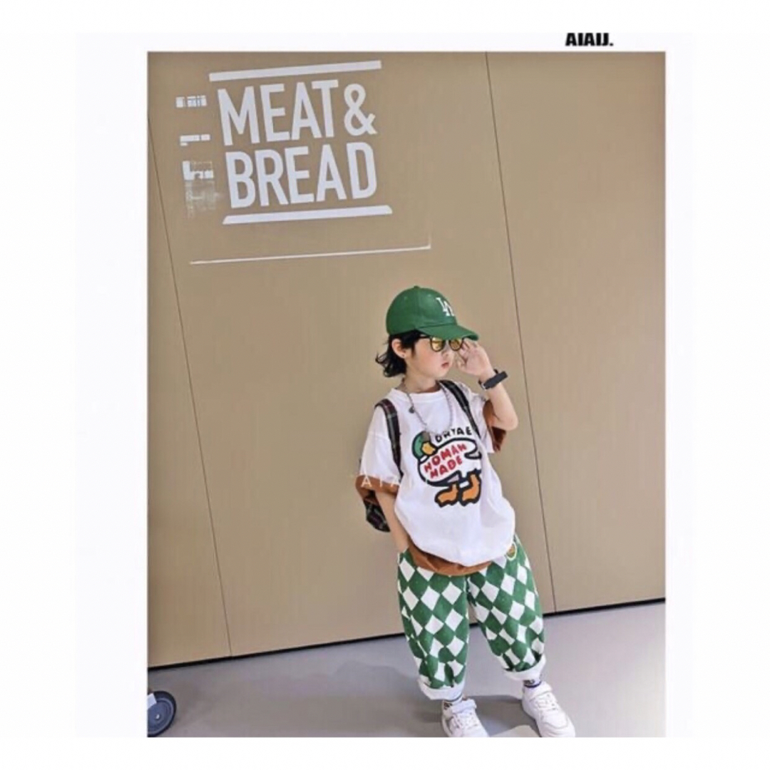 KSFA036キッズ 子供服 Tシャツ+パンツ 2点セット カジュアル 男の子 キッズ/ベビー/マタニティのキッズ服男の子用(90cm~)(Tシャツ/カットソー)の商品写真