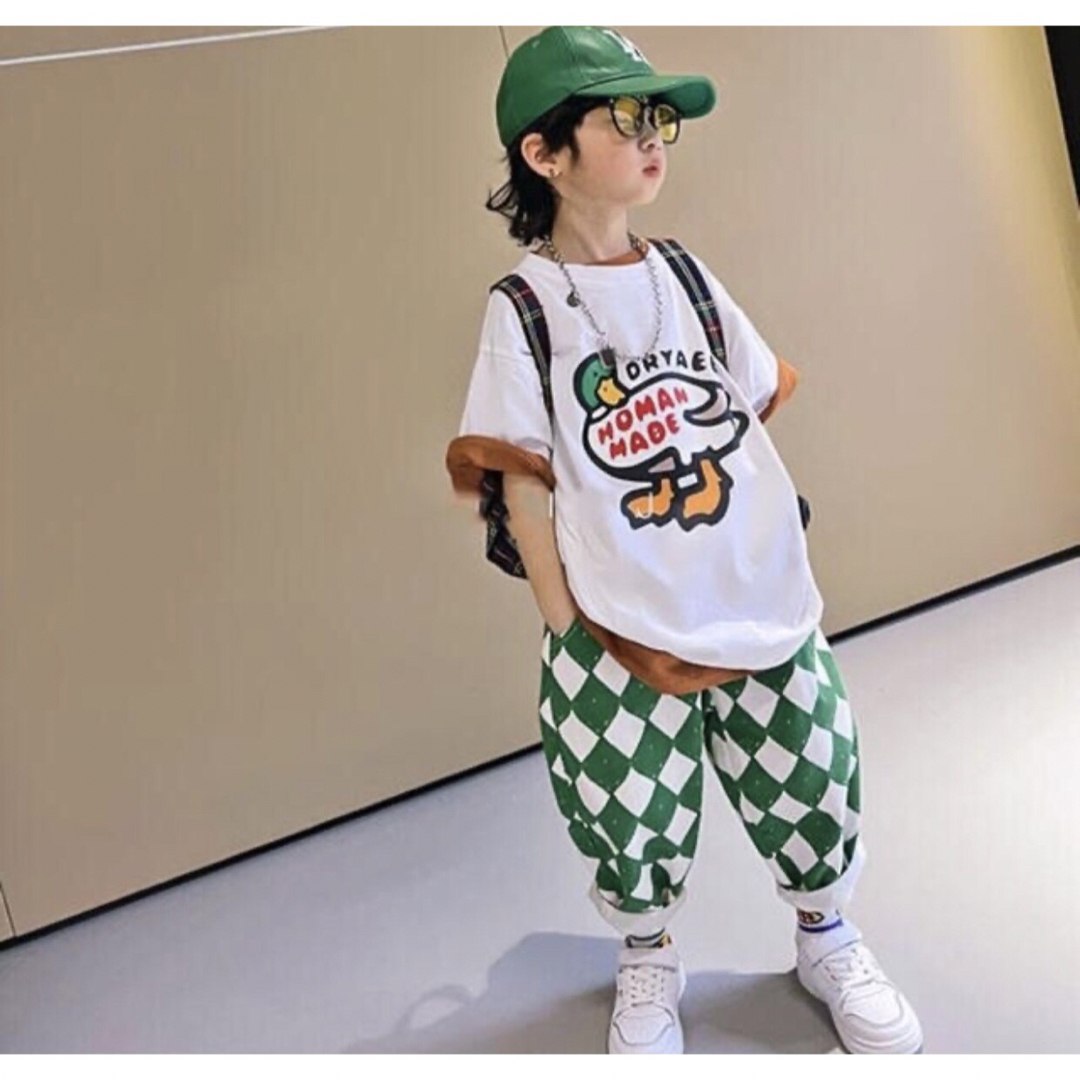 KSFA036キッズ 子供服 Tシャツ+パンツ 2点セット カジュアル 男の子 キッズ/ベビー/マタニティのキッズ服男の子用(90cm~)(Tシャツ/カットソー)の商品写真