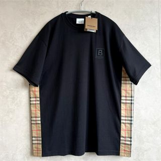 バーバリー(BURBERRY)の【新品未使用タグ付き】バーバリー　サイドチェックTシャツ　半袖(Tシャツ/カットソー(半袖/袖なし))